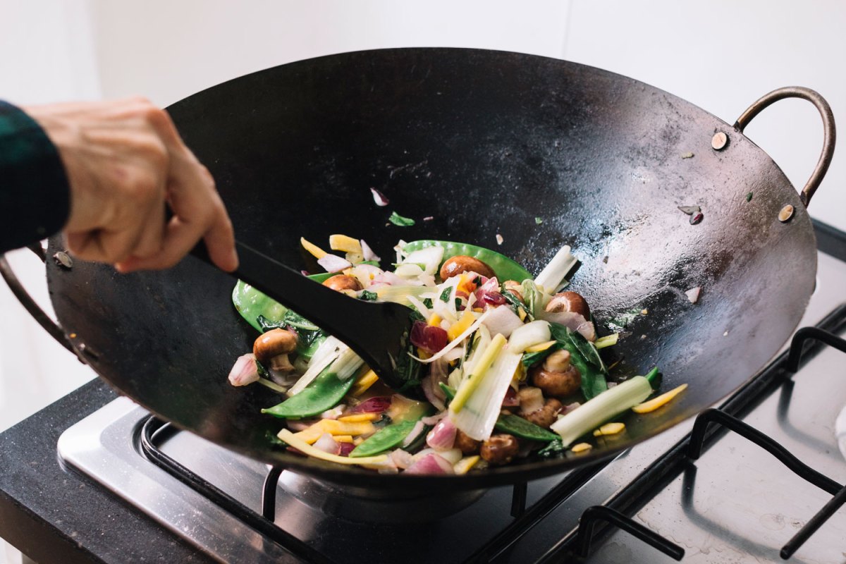 Stir fry improvise peek fries