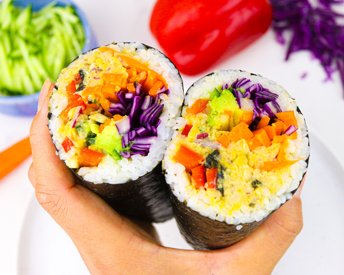 Raw Vegan Sushi Burritos for a Fun Twist