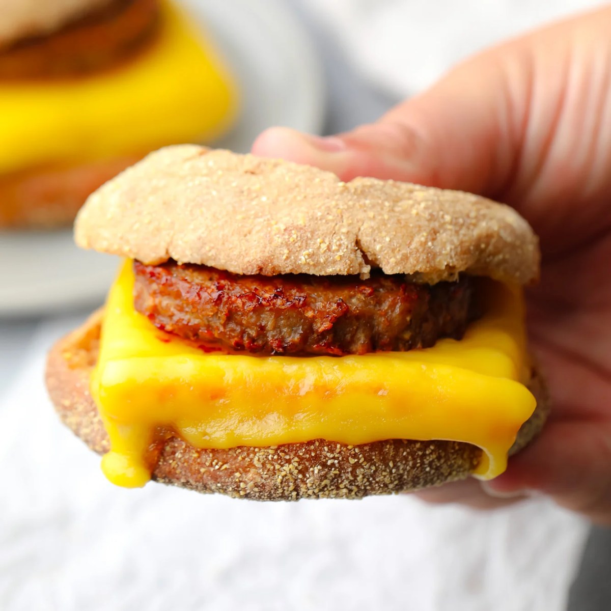 Vegan breakfast sandwich make muffin english less than sliced ilovevegan filled butter grain lettuce tomato whole